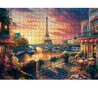 2000 Piece Jigsaw Puzzles for Adults, Paris Iron Tower Wooden Puzzle Hard Difficult Challenging Puzzle, jigsaw Puzzle 39.2 x 27.8 inches, Stress Relief Wall Decor, Educational Games, w0-3