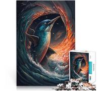 2000 Piece Jigsaw Puzzles for Adults Penguin Ethereal Made of cardboard，for age 14 years and over Work of art Gift Toys 。size：70x100cm/27.5x39.3inch