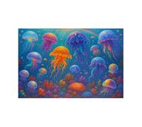 2000 Piece Jigsaw Puzzles for Adults, Puzzle Educational Games, Challenging Puzzle, Puzzles 2000 Pieces Coral Jellyfish