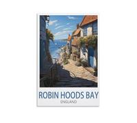 2000 piece jigsaw puzzles for adults，Robin Hood's Bay Landscape Jigsaw Puzzles 2000 Pieces for Adults Painting Puzzle 2000 Pieces DIY Challenging Puzzles for Adults 100x70cm