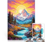 2000 Piece Jigsaw Puzzles for Adults Summer mountains art Made of cardboard,Suitable for ages 14 and up Home Educational Games DIY Toys because it is ideal as a gift for the whole family。