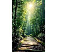 2000 Piece Jigsaw Puzzles for Adults - Sunshine Jungle - Decorative Wall Art Gift for Adults & Families - 39.4x27.56 inch - with Poster & Letters on Back