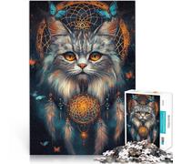 2000 Piece Jigsaw Puzzles for Adults teenagers Fantasy Magic Persian Cat Made of cardboard,Suitable for people aged 14 and above Challenge Toy Fun activities at home, birthday gifts, travel gifts,。