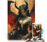 2000 piece jigsaw puzzles for adults & teenagers Hell Queen Made of cardboard Suitable for ages 14 and up Tough challenge learning educational Gift。size：70x100cm/27.5x39.3inch