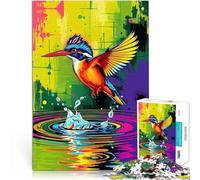 2000 Piece Jigsaw Puzzles for Adults teenagers Kingfisher Splash Made of cardboard，Suitable for ages 14 and up for home decoration Great gift for gaming。size：70x100cm/27.5x39.3inch