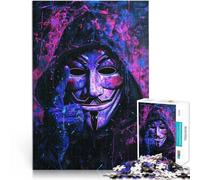 2000 Piece Jigsaw Puzzles for Adults teenagers Mysterious hacker Made of cardboard Suitable for people aged 14 and above Home Art Decor Artists' Collection, Fine Arts。size：70x100cm/27.5x39.3inch