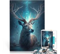 2000 Piece Jigsaw Puzzles for Adults teenagers Reindeer Animal Made of cardboard Suitable for people aged 14 and above Intellectual toy game Educational game for birthday and Christmas。size：70x100cm
