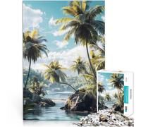2000 piece jigsaw puzzles for adults & teenagers Tropical Beach Paradise Made of cardboard Suitable for ages 14 and up Home Decor As a gift for the whole family and friends。size:70x100cm