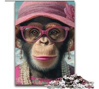 2000 Piece Jigsaw Puzzles for Adults & Teens Chimpanzee Queen,Challenging Game Toys for Is Ideal As A Gift for The Whole Family 70x100cm