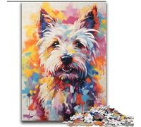 2000 Piece Jigsaw Puzzles for Adults & Teens Colourful Dogs Stress Reliever Difficult Challenge Every Piece Is Unique - Challenging Family Fun Game 70x100cm