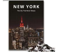 2000 Piece Jigsaw Puzzles for Adults & Teens Dancing Night New York Art, Family Game for And Unique Home Decor And Gifts for Age 14 70x100cm