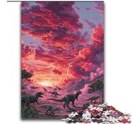 2000 Piece Jigsaw Puzzles for Adults & Teens Dinosaurs at Sunset for Ages 14 And over Fun Games Fun Activities at Home, Birthday Gifts, Travel Gifts 70x100cm