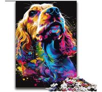 2000 Piece Jigsaw Puzzles for Adults & Teens English Cocker Spaniel Dog Art Stress Reliever Difficult Challenge Every Piece Is Unique - Challenging Family Fun Game 70x100cm
