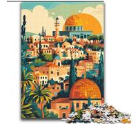 2000 Piece Jigsaw Puzzles for Adults & Teens Jerusalem Cityscape, Family Game for And Unique Home Decor And Gifts for Age 14 70x100cm