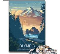 2000 Piece Jigsaw Puzzles for Adults & Teens Olympic National Park Poster, Family Game for And Unique Home Decor And Gifts for Age 14 70x100cm