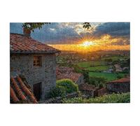 2000 Piece Jigsaw Puzzles for Adults, Town Jigsaw Puzzles for Adults 2000 Piece, Sunset Puzzle Challenging Game for the Whole Families, Classic Wooden Jigsaws Suitable for Home Decoration, Gifts -3517