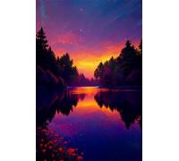 2000 Piece Jigsaw Puzzles for Adults Twilight Landscape Challenging Puzzle Educational Games Puzzle for Adults 2000 Pieces Family Game Great Gift Idea, 39.4 x 27.6 inch