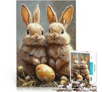 2000 Piece Jigsaw Puzzles for Adults Two Bunnies and an Egg Lustige Spiele denn eignet sich ideal als Geschenk für die ganze Familie70x100cm