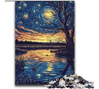 2000 Piece Jigsaw Puzzles for Adults Van Gogh Night Sky Game Toys Every Piece Is Unique - Challenging Family Fun Game 70x100cm