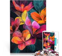2000 Piece Jigsaw Puzzles for Adults Vibrant Floral Art Crayon Scratch Art Mustermontage Geschenk zum Geburtstag70x100cm