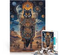 2000 Piece Jigsaw Puzzles for Adults Warrior Wolf Made of cardboard，Suitable for ages 14 and up Antistress Vacation at home Killing time Offered as gifts for the whole family。size：70x100cm