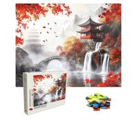 2000 Piece Jigsaw Puzzles for Adults Waterfall - Wooden Puzzles for Adults - Landscape Puzzle 39.2 X 27.8 Inch - Jigsaw Games for Adult - Extra Fun Challenges - Creativity Gifts for Men Women 8p-408