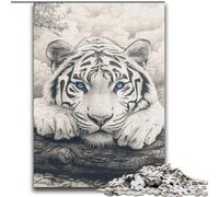 2000 Piece Jigsaw Puzzles for Adults White Tiger Challenging Family Activity Games DIY Toy for Home Wall Decor Gifts 70x100cm