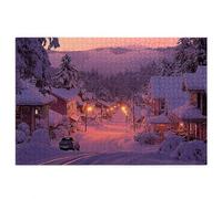 2000 Piece Jigsaw Puzzles for Adults, Winter Puzzles for Adults, Gift for Women, Men, Christmas, Family Wooden Puzzle Educational Games, Challenging Adult Jigsaws, Box Packaging, Landscape Pattern R-9