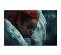 2000 Piece Jigsaw Puzzles for Adults, Woman Puzzles for Adults, Gift for Women, Men, Christmas, Family Wooden Puzzle Educational Games, Challenging Adult Jigsaws, Box Packaging, Angel Pattern, V-1