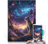 2000 Piece Jigsaw Puzzles for teenagers Cheetah Under a Cosmic Sky Spielspielzeug einzigartiges Herausforderungsspiel70x100cm