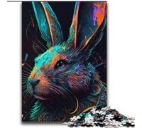 2000 Piece Jigsaw Puzzles for Teenagers Colorful Easter Bunny Challenging To Complete But Fun And Humorous with Matching Poster And Trivia Sheet 70x100cm