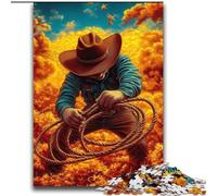 2000 Piece Jigsaw Puzzles for Teenagers Cowboy,Family Entertainment Toys with Matching Poster And Trivia Sheet 70X100CM