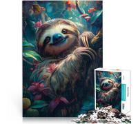 2000 Piece Jigsaw Puzzles for teenagers cute sloth tropical forest Hand speed competition 70x100cm Birthday Gift for Age 14