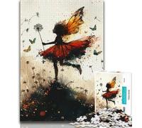 2000 Piece Jigsaw Puzzles for Teenagers Dandelion Girl,Toys Educational Games Stress Relieving Artists Collection,Fine Art 70x100cm