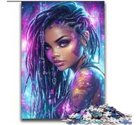 2000 Piece Jigsaw Puzzles for Teenagers Gifts African American Woman for Educational Game Challenge Toy Artists Collection, Fine Art 70x100cm