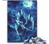 2000 Piece Jigsaw Puzzles for Teenagers Gifts Howling Wolves on The Mountain for Ages 14 And over For Family Fun & Game Night Gift Toys 70x100cm