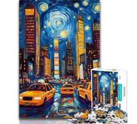 2000 Piece Jigsaw Puzzles for Teenagers Gifts New York Cityscape,Stress Reliever Difficult Challenge with Matching Poster And Trivia Sheet 70x100cm