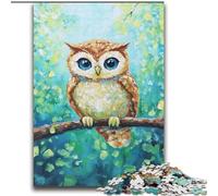 2000 Piece Jigsaw Puzzles for Teenagers Gifts Owl Standing on A Tree Challenging Family Activity Games DIY Toy for Home Wall Decor Gifts 70x100cm