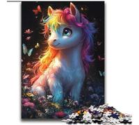 2000 Piece Jigsaw Puzzles for Teenagers Gifts Rainbow Unicorn Baby,Challenging Difficult with Fully Interlocking Randomly Shaped Pieces 70X100CM