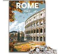 2000 Piece Jigsaw Puzzles for Teenagers Gifts Rome, Game Toys Every Piece Is Unique - Challenging Family Fun Game for for Age 14 70x100cm
