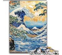 2000 Piece Jigsaw Puzzles for Teenagers Japanese Waves Decompressing Intellectual Educational Toy Secret Santa Gifts 70x100cm