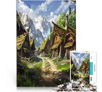 2000 Piece Jigsaw Puzzles for teenagers Jigsaw Mountain Village Land Lernspielzeug Verbessern Sie das Gedächtnis70x100cm