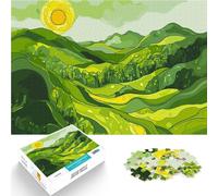 2000 Piece Jigsaw Puzzles for teenagers Jigsaw Original Green Hills Landscape DIY-Spielzeug Eltern-Kind-Interaktion70x100cm