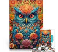 2000 Piece Jigsaw Puzzles for teenagers Jigsaw Owl Flower Portrait Lernspiele Einzigartige Wohndekoration und Geschenke70x100cm