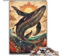 2000 Piece Jigsaw Puzzles for Teenagers Magical Whale Staycation Kill Time with Fully Interlocking Randomly Shaped Pieces 70x100cm