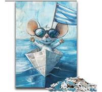 2000 Piece Jigsaw Puzzles for Teenagers Mouse on A Boat Educational Family Game Is Ideal As Gifts for The Whole Family for 14+ 70x100cm