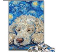 2000 Piece Jigsaw Puzzles for Teenagers Poodle Night Sky Artistic Wall Decor & Birthday Gift Idea for Friends, Home Office 70x100cm