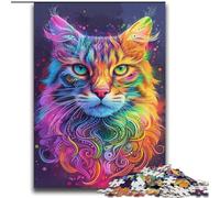 2000 Piece Jigsaw Puzzles for Teenagers Psychedelic Cat Learning Educational Toys Unique Home Decor And Gifts for 14+ 70x100cm