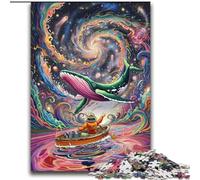 2000 Piece Jigsaw Puzzles for Teenagers Psychedelic Whale Decompressing Intellectual Educational Toy Secret Santa Gifts 70x100cm