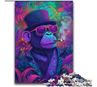 2000 Piece Jigsaw Puzzles for Teenagers Smoking Chimpanzee for Age 14 Years And over Decompressing Intellectual Educational Toy Great Gift 70x100cm